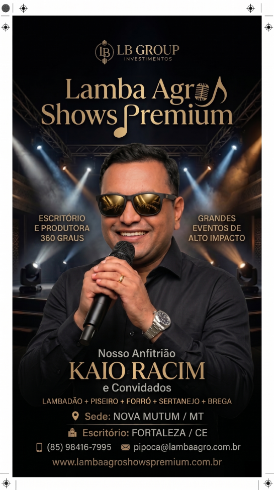 Kaio Racim | A Explosão do Lamba Agro | Shows Premium | Lamba Agro e o Ápice do Entretenimento Premium